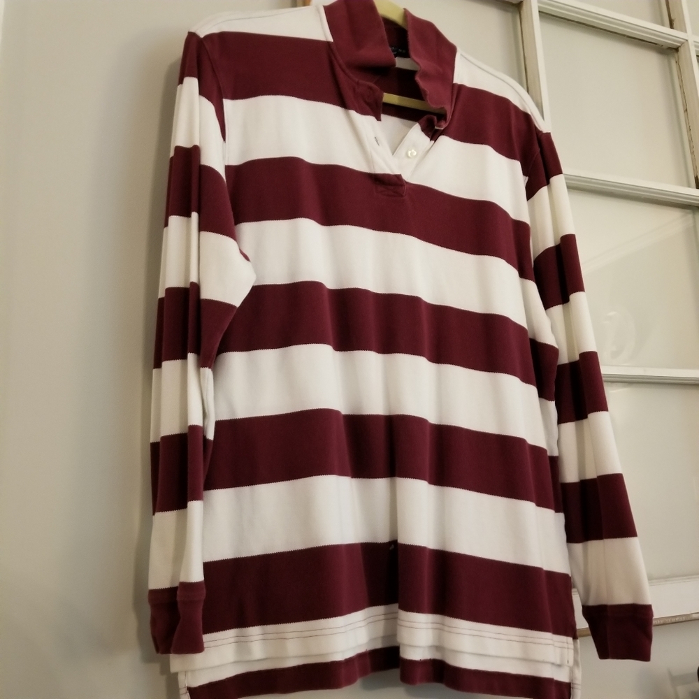 Long sleeve xL Lands' End Rugby Polo